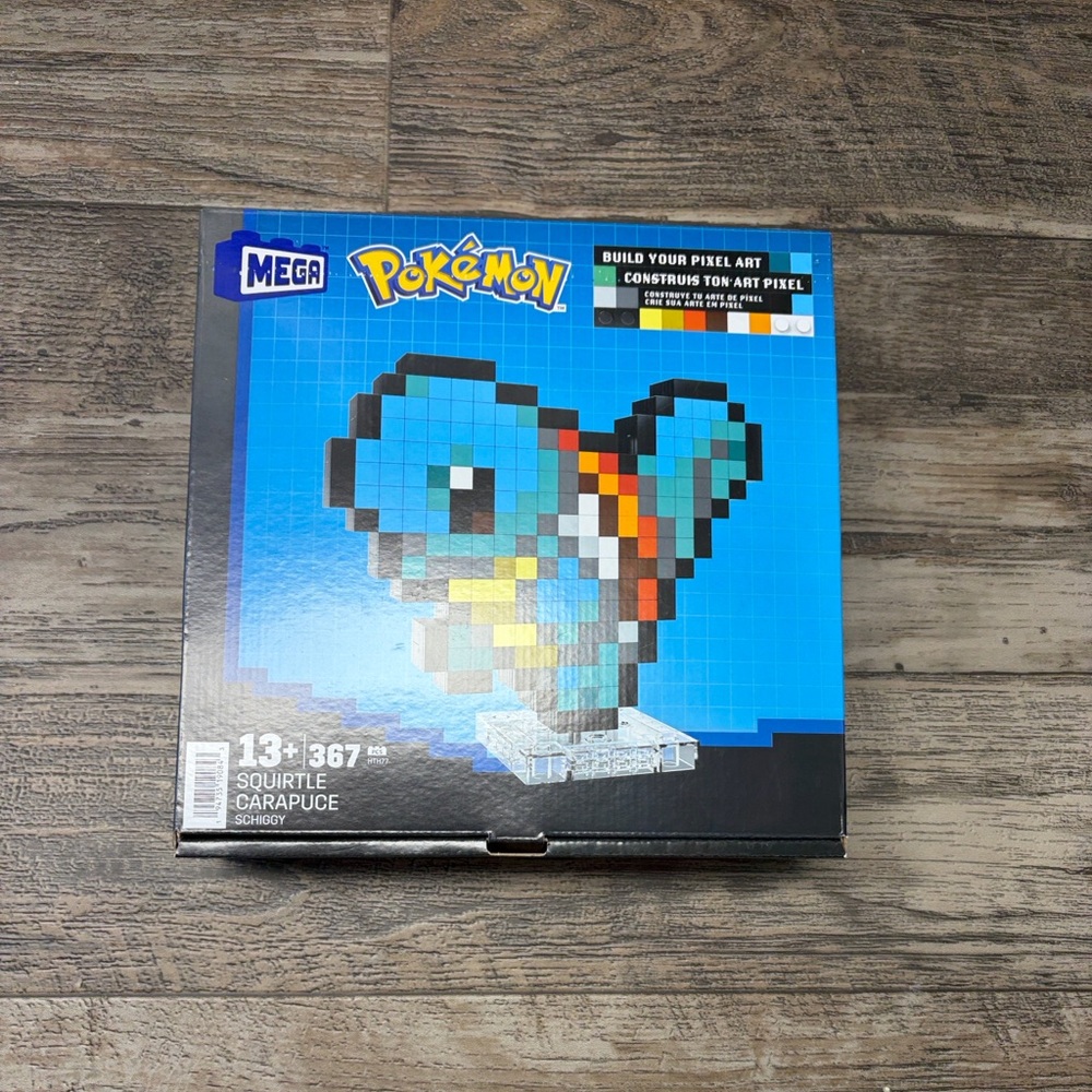 Mega Pokémon (Pokemon) Squirtle Pixel Art Building Toy Kit